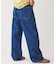 スモーキーデニム 11oz フェード ワイドパンツ