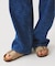 スモーキーデニム 11oz フェード ワイドパンツ