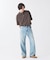 スモーキーデニム 11oz フェード ワイドパンツ