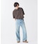 スモーキーデニム 11oz フェード ワイドパンツ