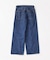 スモーキーデニム 11oz フェード ワイドパンツ