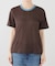 クルーネックシアーリンガーTEE