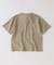 スラブ天竺 1ボタン ヘンリーネック Tシャツ