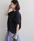 《一部WEB限定追加2》フレンチスリーブボーダーTシャツ
