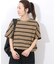 《一部WEB限定追加2》フレンチスリーブボーダーTシャツ