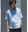 JAMES FABRIC コットンリネン ストライプ 半袖シャツ