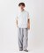 JAMES FABRIC コットンリネン ストライプ 半袖シャツ