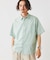 JAMES FABRIC コットンリネン ストライプ 半袖シャツ