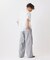JAMES FABRIC コットンリネン ストライプ 半袖シャツ