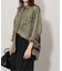 【TORRAZZO DONNA/トラッゾドンナ】カットワークスエードシャツ