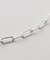 【Artisav/アルティサヴ】silver rectangular chain bracele：ブレスレット