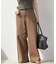コットンツイルワイドパンツ