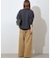 コットンツイルワイドパンツ