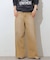 コットンツイルワイドパンツ