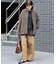 コットンツイルワイドパンツ