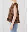 【crinkle crinkle crinkle】 3D embroidery leopard blouse