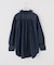 【crinkle crinkle crinkle】 indigo frill collar shirts