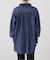 【crinkle crinkle crinkle】 indigo frill collar shirts