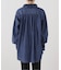 【crinkle crinkle crinkle】 indigo frill collar shirts