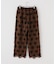 【crinkle crinkle crinkle】3D embroidery leopard easy pt：パンツ