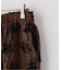 【crinkle crinkle crinkle】3D embroidery leopard easy pt：パンツ