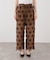 【crinkle crinkle crinkle】3D embroidery leopard easy pt：パンツ