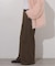 ウォッシャブルサージストレッチタックパンツ