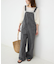 LE DENIM BARE BK サロペット