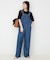 LE DENIM BARE BK サロペット