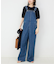 LE DENIM BARE BK サロペット