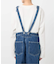 LE DENIM BARE BK サロペット