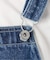 LE DENIM BARE BK サロペット