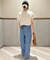 《4サイズ展開》LEDENIM TUCK TROUSERデニム