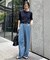 《4サイズ展開》LEDENIM TUCK TROUSERデニム