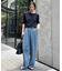 《4サイズ展開》LEDENIM TUCK TROUSERデニム