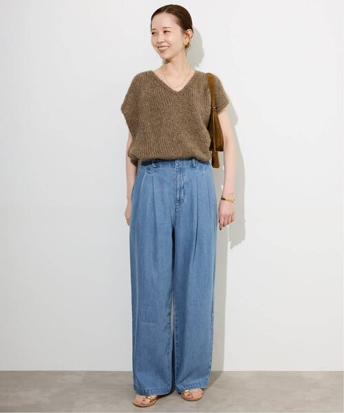 4サイズ展開/追加》LEDENIM TUCK TROUSERデニム｜フォー