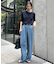 《4サイズ展開/追加3》LEDENIM TUCK TROUSERデニム