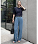 《4サイズ展開/追加3》LEDENIM TUCK TROUSERデニム