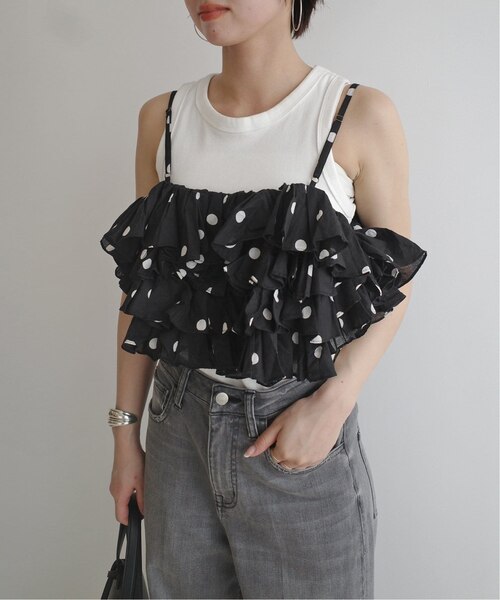(専用)crinkle crinkle crinkle ドットフリルキャミ crinkle crinkle crinkle ドットフリルキャミ CC-3538｜フォー