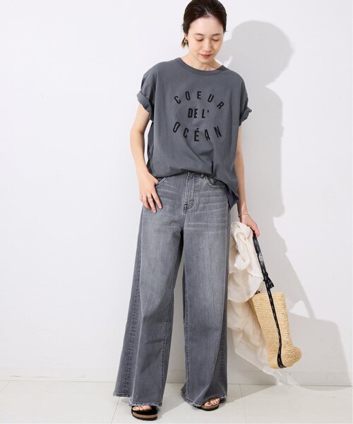 ⭐2025春夏⭐【新品タグ付】スローブイエナ▫USA コットンロゴプリントTEE USAコットンロゴプリントTEE｜フォーワンセブン スローブイエナ