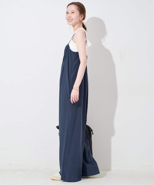 SLOBE IENA タックキャミサロペット ネイビー 36 SLOBE IENA タックキャミサロペット ネイビー 36 - メルカリ