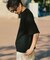 ロールネック クルーネックTシャツ