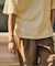 ロールネック クルーネックTシャツ