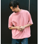 ロールネック クルーネックTシャツ