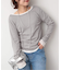 《追加6/一部カラーWEB・店舗限定》miller  SLOBE別注 SHEER RIB クルーネック