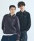 FRED PERRY / フレッドペリー417別注 ハーフジップ リブカラースウェット