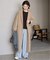souple wool ダブルフェイスロングコート
