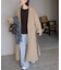 souple wool ダブルフェイスロングコート