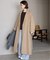 souple wool ダブルフェイスロングコート
