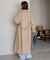 souple wool ダブルフェイスロングコート